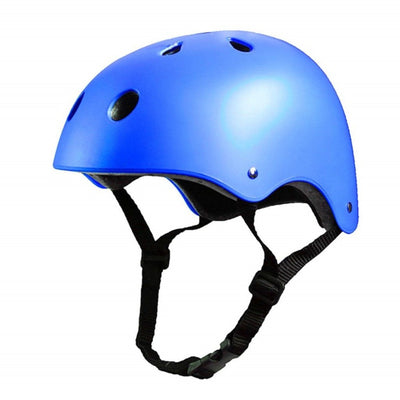 Blue helmet durable electric scooter